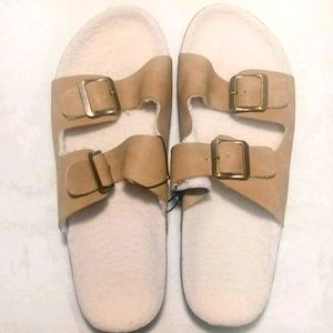 NEW Women’s Sandals – Tan Double Strap, Size 8/9